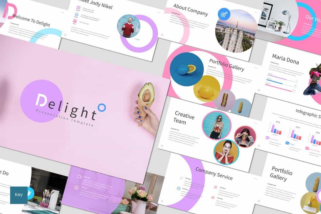 Delight – Colorful Keynote Template