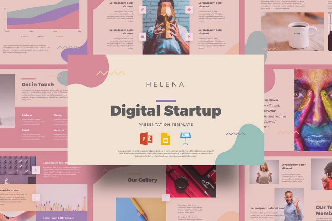 Helena – Digital Startup Presentation Template