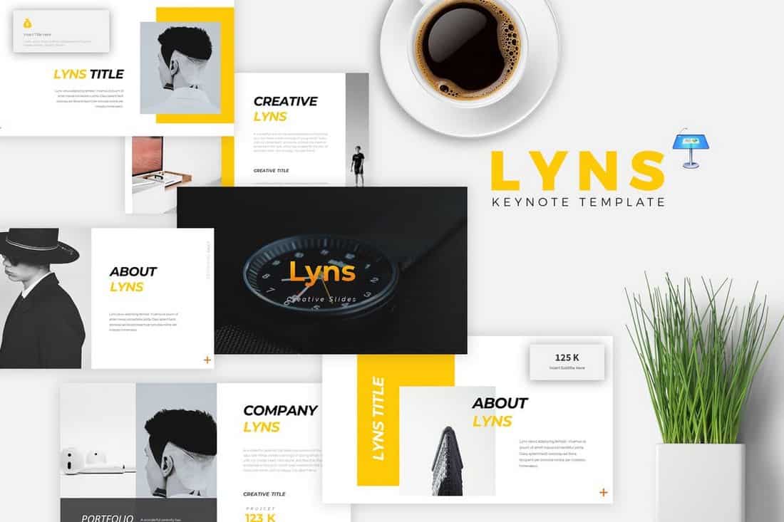 LYNS – Creative Keynote Template